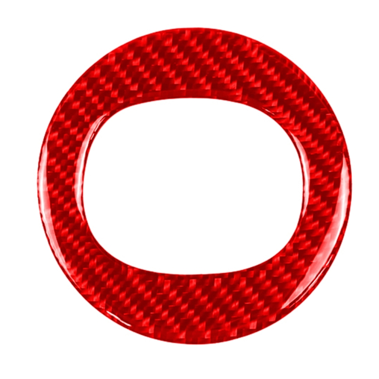 Car Carbon Fiber Steering Wheel Decorative Sticker for Mazda CX-5 2017-2018, Left and Right Drive