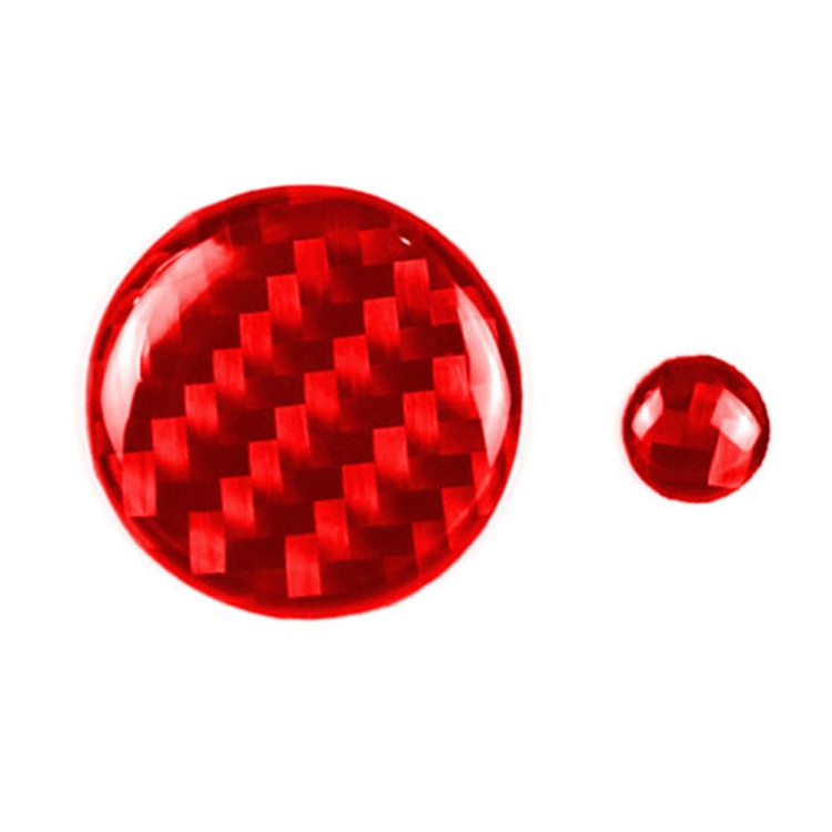 Car Carbon Fiber Multimedia Buttons Decorative Sticker for Mazda 3 / 6 / CX-9 / CX-5, Left and Right Drive