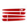 Car Carbon Fiber without Hole Outside Door Handle Decorative Sticker for Mazda CX-5 2017-2018, Left Drive