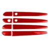 Car Carbon Fiber with Hole Outside Door Handle Decorative Sticker for Mazda CX-5 2017-2018, Right Drive