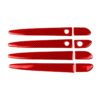 Car Carbon Fiber with Hole Outside Door Handle Decorative Sticker for Mazda CX-5 2017-2018, Left Drive