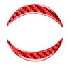 Car Carbon Fiber Steering Wheel Logo Decorative Sticker for Toyota RAV4 2006-2013, Left and Right Drive