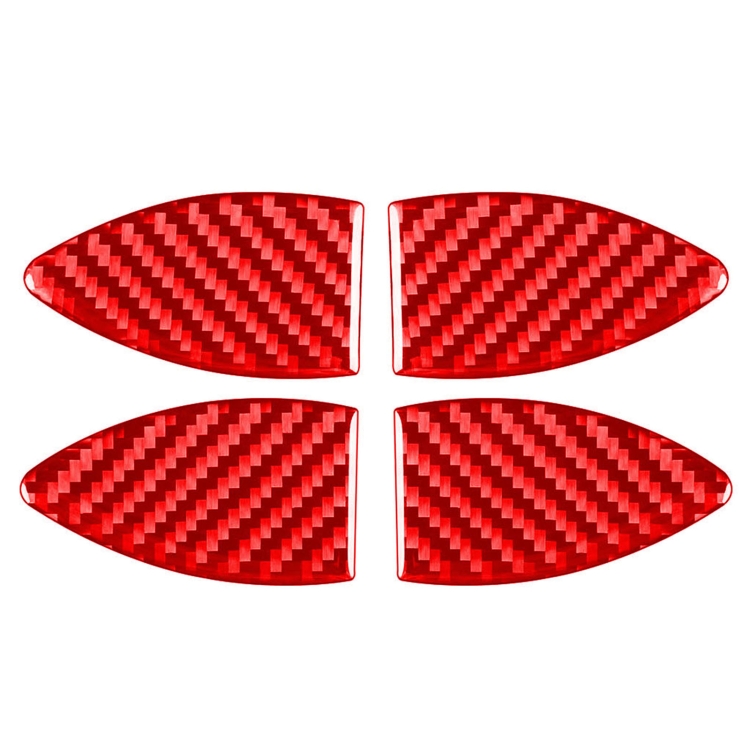 Car Carbon Fiber Inside Door Bowl Decorative Sticker for Toyota RAV4 2006-2013, Left and Right Drive