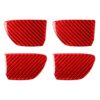 Car Carbon Fiber Inside Door Bowl Decorative Sticker for Infiniti Q50 2014-2020, Left and Right Drive