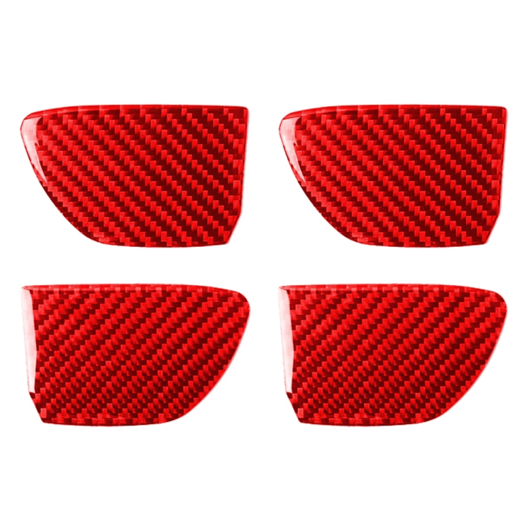 Car Carbon Fiber Inside Door Bowl Decorative Sticker for Infiniti Q50 2014-2020, Left and Right Drive