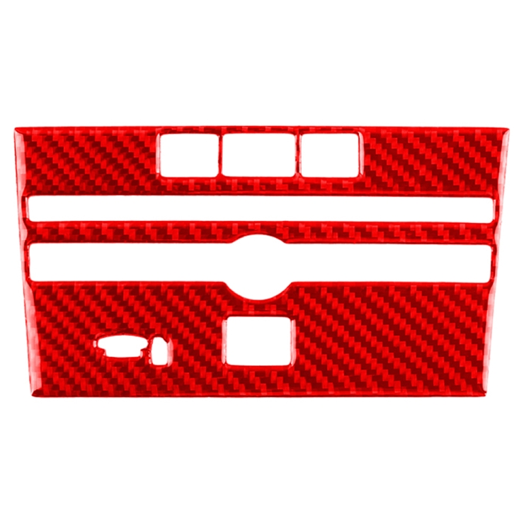 Car Carbon Fiber B Style CD Console Panel Decorative Sticker for Infiniti Q50 2014-2020, Left Drive
