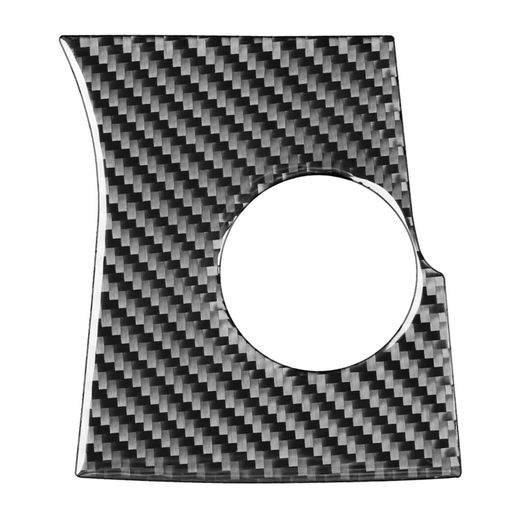 Car Carbon Fiber Ignition Switch Panel Decorative Sticker for Toyota Highlander 2014-2019, Left Drive