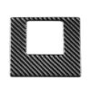Car Carbon Fiber Driver Left Storage Cover Decorative Sticker for Toyota Highlander 2014-2019, Left Drive
