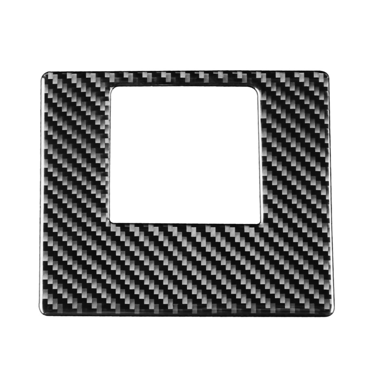 Car Carbon Fiber Driver Left Storage Cover Decorative Sticker for Toyota Highlander 2014-2019, Left Drive