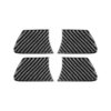 Car Carbon Fiber Inside Door Bowl Decorative Sticker for Toyota Highlander 2014-2019, Left Drive