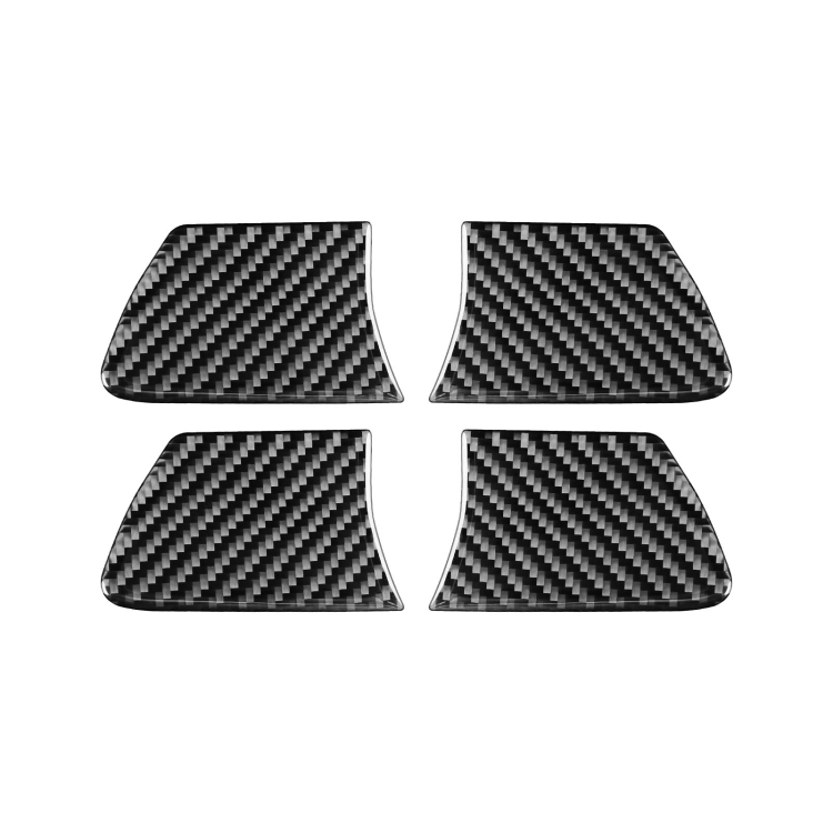 Car Carbon Fiber Inside Door Bowl Decorative Sticker for Toyota Highlander 2014-2019, Left Drive