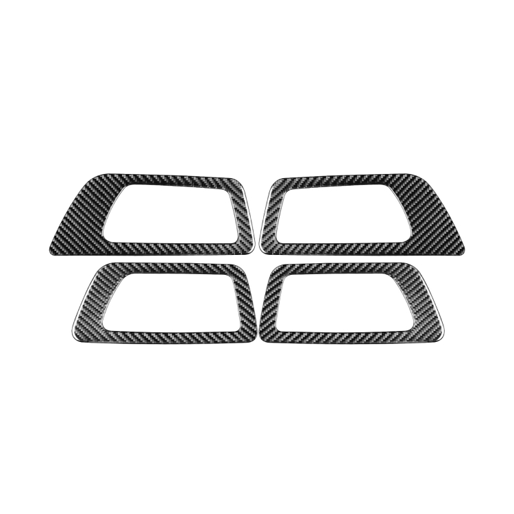 Car Carbon Fiber Inside Door Handle Panel Decorative Sticker for Toyota Highlander 2014-2019, Left Drive