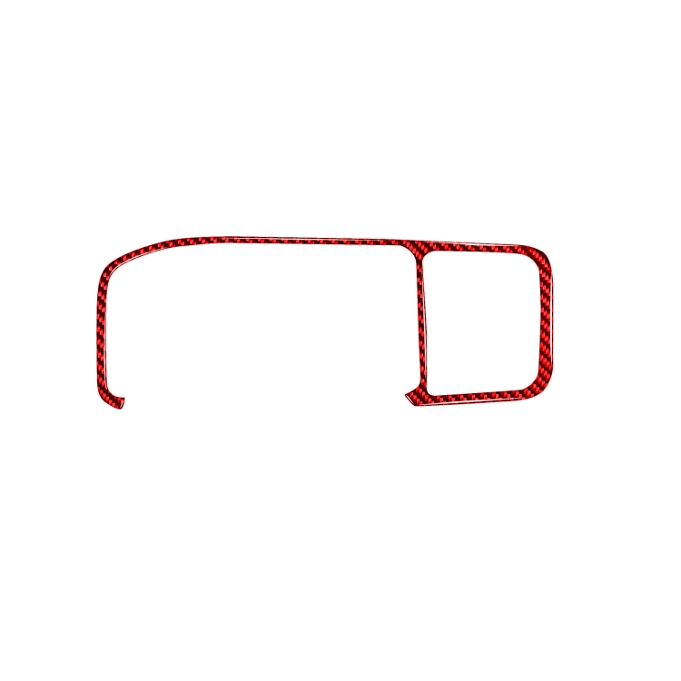 Car Carbon Fiber Navigation Frame Decorative Sticker for Volvo V60 2010-2017, Left Drive