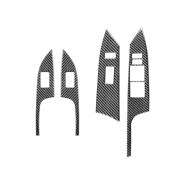 Car Carbon Fiber Window Lift Decorative Sticker for Lexus CT 2011-2017, Right Drive