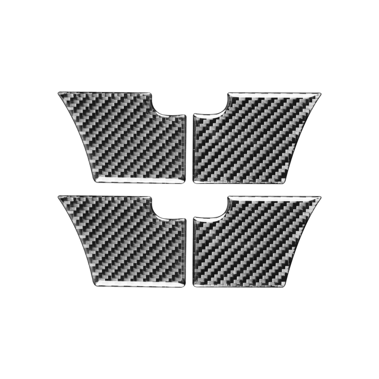 Car Carbon Fiber Inner Door Bowl Decorative Sticker for Ford Explorer 2013-2019, Left Drive