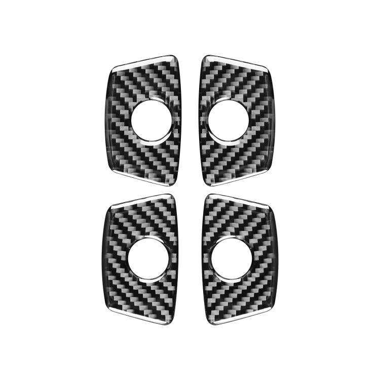 Car Carbon Fiber Door Decorative Sticker for Ford Explorer 2013-2019, Left Drive