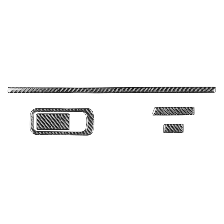 Car Carbon Fiber Storage Frame Decorative Sticker for Mazda 3 Axela 2020, Left and Right Drive