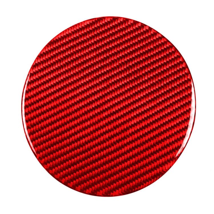 Car Carbon Fiber Fuel Tank Cap Decorative Sticker for Nissan 370Z / Z34 2009-, Left and Right Drive Universal