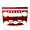 3 in 1 Car Carbon Fiber Air Conditioning Adjustment Panel Decorative Sticker for Nissan 370Z / Z34 2009-, Left and Right Drive Universal