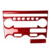 2 in 1 Car Carbon Fiber Air Conditioning Adjustment Panel Decorative Sticker for Nissan 370Z / Z34 2009-, Left and Right Drive Universal