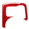 Car Carbon Fiber Central Control Heating Button Decorative Sticker for Nissan 370Z / Z34 2009-, Left and Right Drive Universal