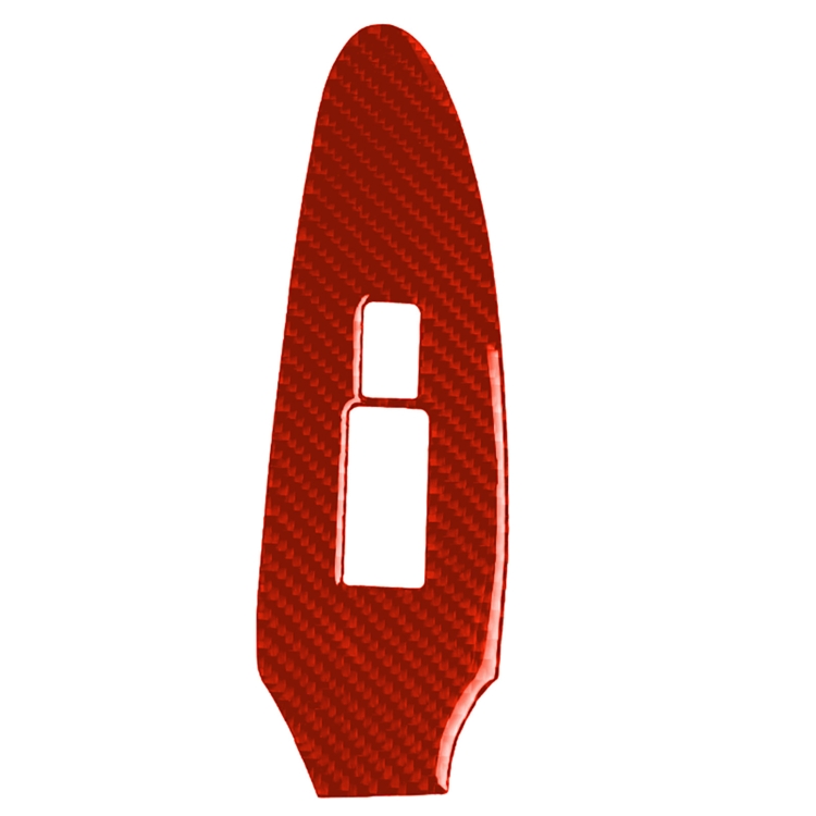 Car Carbon Fiber Vice Driving Side Door Lift Control Decorative Sticker for Nissan 370Z / Z34 2009-, Right Drive