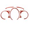 5 in 1 Car Carbon Fiber Speed Dashboard Decorative Sticker for Nissan 370Z / Z34 2009-, Left and Right Drive Universal