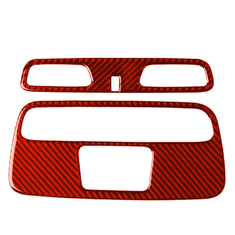 Car Carbon Fiber Dome Light Panel Decorative Sticker for Chevrolet Camaro 2016, Left and Right Drive Universal