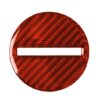 Car Carbon Fiber Steering Wheel Logo Decorative Sticker for Chevrolet Camaro 2017-2019, Left and Right Drive Universal
