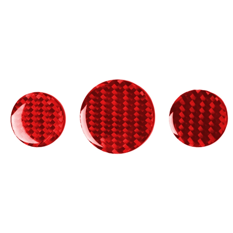 Car Carbon Fiber Multimedia Knob Decorative Sticker for BMW Mini F55 F56 F60, Left and Right Drive Universal