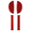 4 in 1 Car Carbon Fiber Door Handle Decorative Sticker for BMW Mini Cooper Clubman Countryman F55 F54 F60, Left and Right Drive Universal