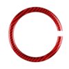 Car Carbon Fiber Steering Wheel Ring Decorative Sticker for BMW Mini R55 R56 Countryman R60 Paceman R61 2007-2013, Left and Right Drive Universal