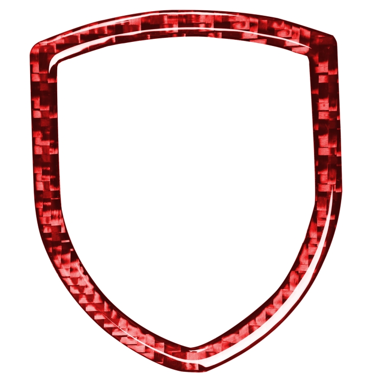 Car Carbon Fiber Steering Wheel Logo Decorative Sticker for Porsche Macan 2014-2021, Left and Right Drive Universal