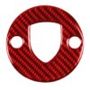 Car Carbon Fiber Steering Wheel Decorative Sticker for Porsche Macan 2014-2021, Left and Right Drive Universal