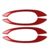 Car Carbon Fiber Outside Door Handle Decorative Sticker for Porsche Macan 2014-2021, Left and Right Drive Universal