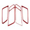 Car Carbon Fiber Door Handle Frame Panel Decorative Sticker for Porsche Macan 2014-2021, Left and Right Drive Universal