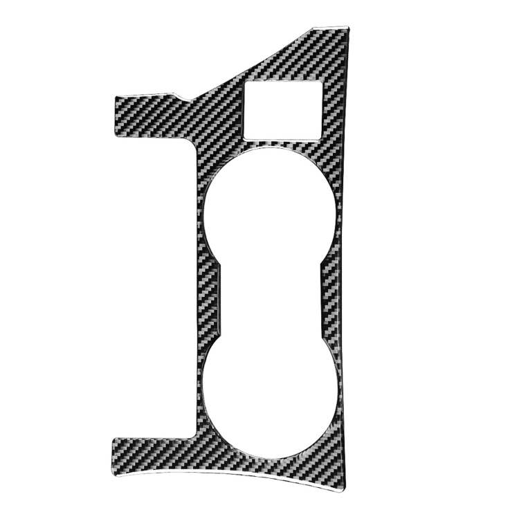 Car Carbon Fiber Rear Water Cup Holder Panel A Decorative Sticker for Toyota Corolla / Levin 2014-2018, Left Drive