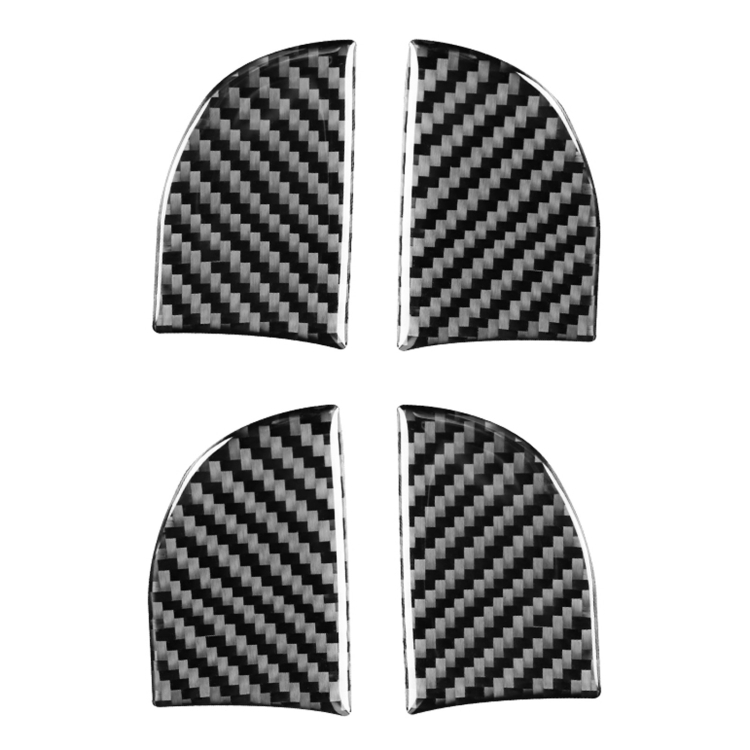 Car Carbon Fiber Inner Door Bowl Decorative Sticker for Toyota Corolla / Levin 2014-2018, Left and Right Drive Universal