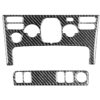 Car Carbon Fiber Air Conditioning Panel A Decorative Sticker for Volvo XC90 2003-2014, Left and Right Drive Universal
