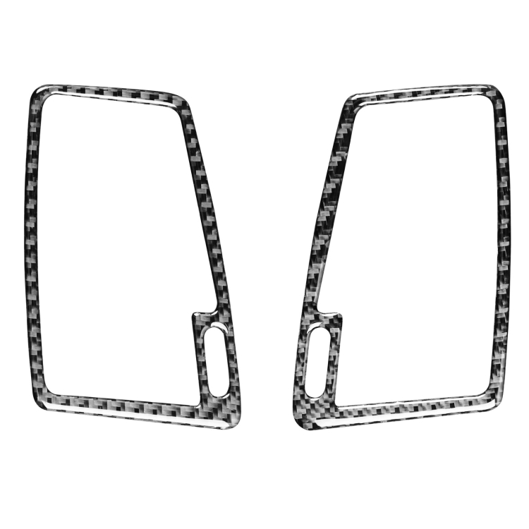 Car Carbon Fiber Two Sides Air Outlet Decorative Sticker for Volvo XC90 2003-2014, Left and Right Drive Universal