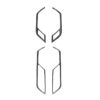 Car Carbon Fiber Inner Door Handle Decorative Sticker for Audi A6L / A7 2019-, Left and Right Drive Universal