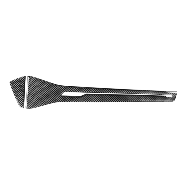Car Carbon Fiber Central Control Decorative Sticker for Audi A6L / A7 2019-, Left Drive