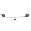 Car Carbon Fiber Warning Panel Buttons Decorative Sticker for Audi A6L / A7 2019-, Left and Right Drive Universal
