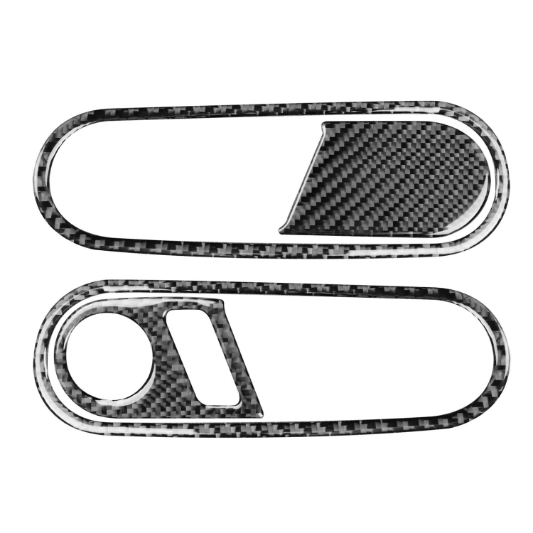 Car Carbon Fiber Door Inside Handle Decorative Sticker for Volkswagen Beetle 2012-2019, Right Drive