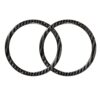 2 PCS Car Carbon Fiber Horn Ring Solid Color Decorative Sticker for BMW G01 X3 2018-2020 / G02 X4 2019-2020, Left and Right Drive Universal