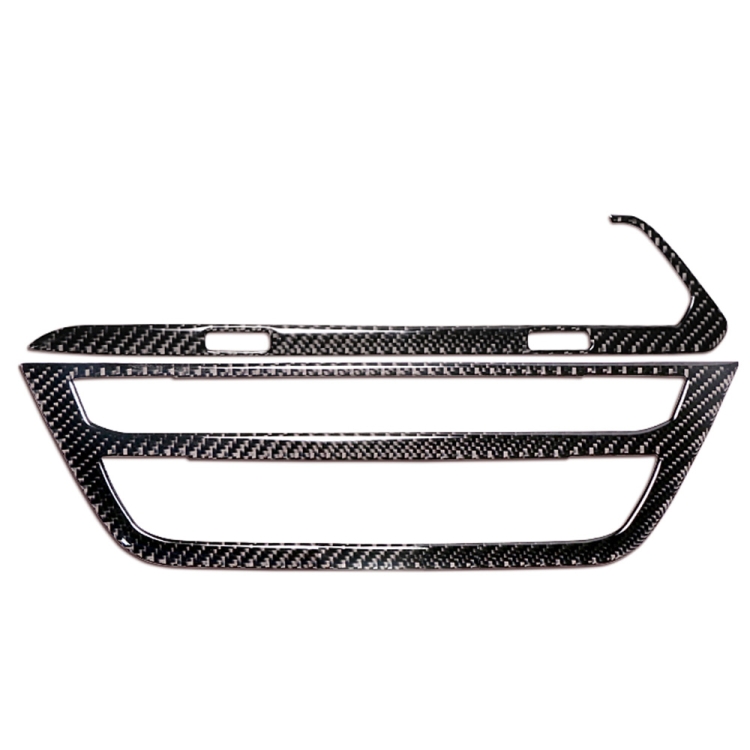 2 in 1 Car Carbon Fiber Air Conditioner CD Control Panel M Performance Decorative Sticker for BMW G01 X3 2018-2020 / G02 X4 2019-2020, Left Drive
