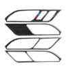 Car Carbon Fiber Inner Door Handle 3-color Decorative Sticker for BMW G01 X3 2018-2020 / G02 X4 2019-2020, Left Drive
