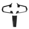 3 in 1 Car Carbon Fiber Steering Wheel Solid Color A Decorative Sticker for BMW G01 X3 2018-2020 / G02 X4 2019-2020, Left and Right Drive Universal