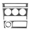 5 in 1 Car Carbon Fiber Control Panel A Decorative Sticker for Subaru BRZ / Toyota 86 2017-2019, Left Drive