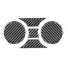 5 PCS / Set Carbon Fiber Car Central Control Cup Holder Panel Decorative Sticker for Toyota Tundra 2014-2018, Left Right Driving Universal